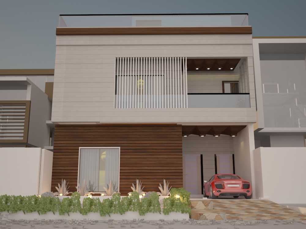 Simple House Front Elevation